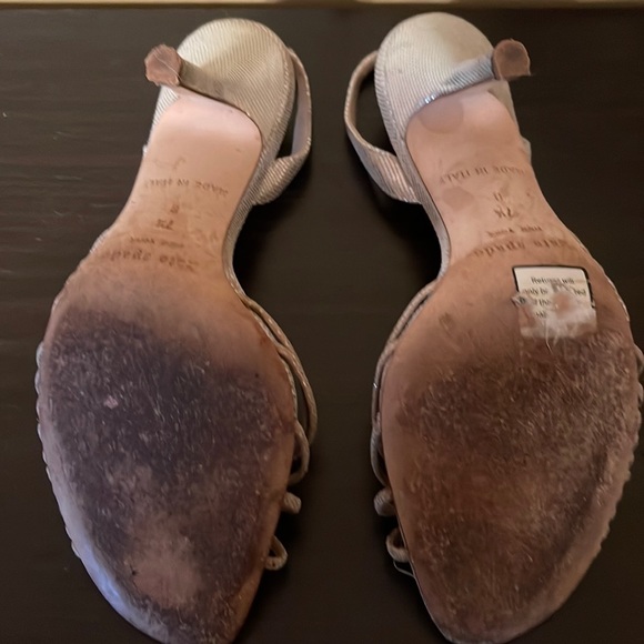 Kate Spade Leather Glitter Accents Slingback Sandals - Picture 4 of 4